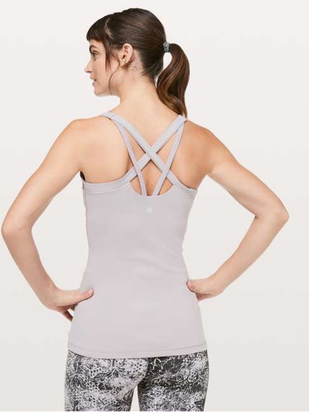 EUC - Lululemon - Rally Your Heart - soft and supportive gray tank